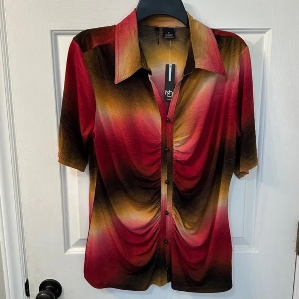 NWT Women's New Directions Multicolored Blouse - Size 1X